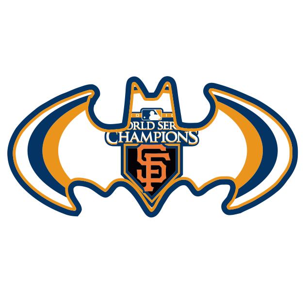 MLB World Series Champions Batman Logo iron on transfers